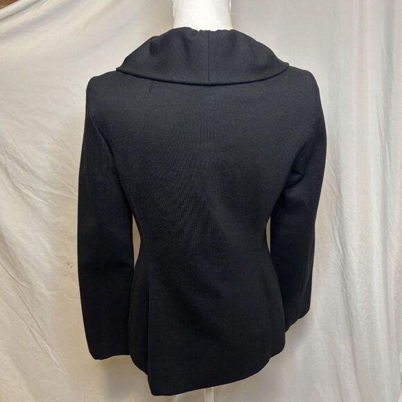 INC International Concepts Ruffle Black Blazer Jacket Womens Stylish Business - Picture 5 of 7